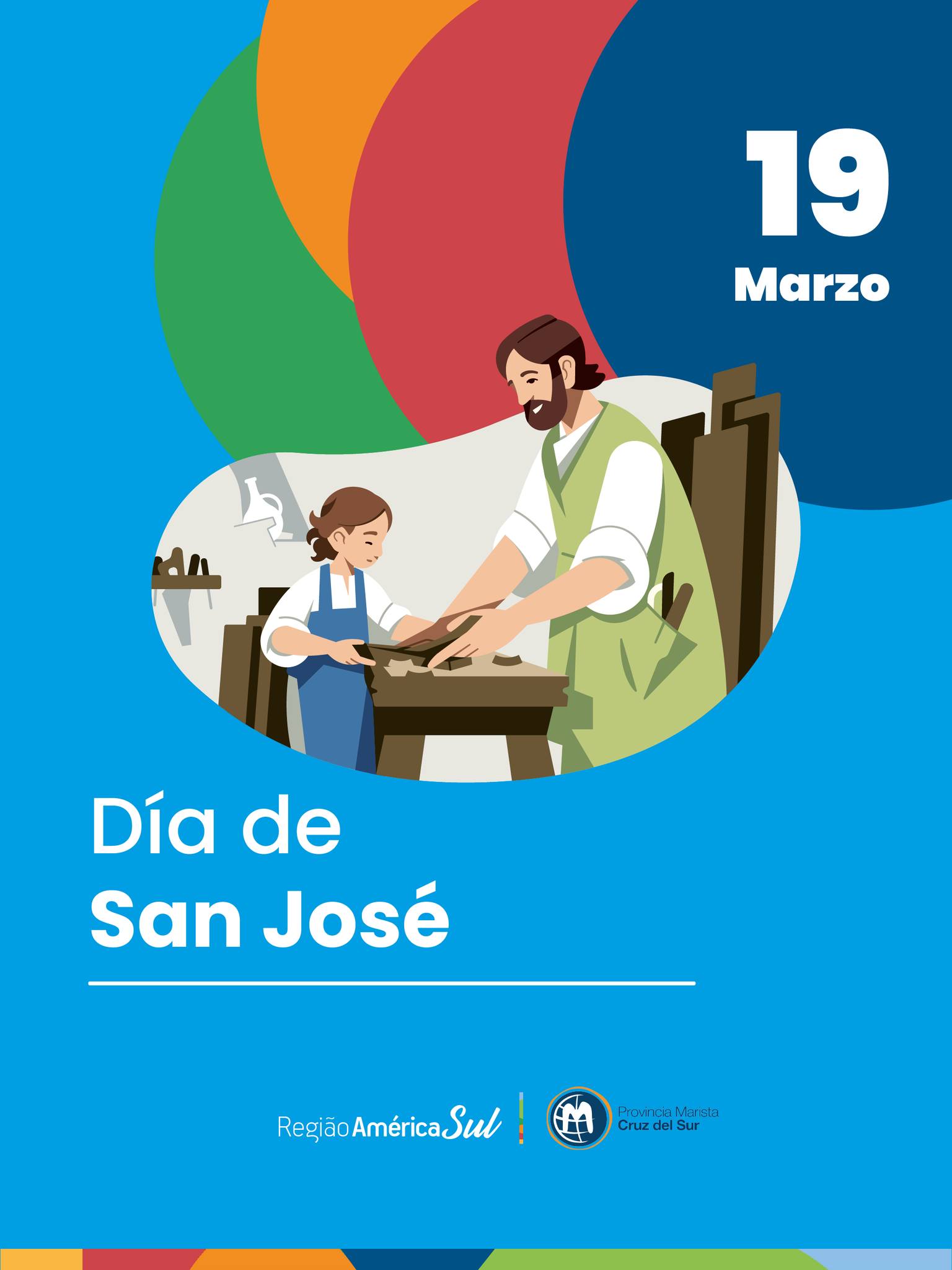 Celebrar a San José es recordar la presencia silenciosa y fiel que sostuvo la infancia de Jesús. En la sencilla vida cotidiana de Nazaret, educó con gestos, trabajo y ternura, formando un corazón confiado y justo.
Inspirados por San José, Patrón del Instituto Marista, renovamos nuestro compromiso de cuidar, proteger y educar, reconociendo que es en la sencillez y fidelidad de cada día que Dios se revela como Amor. 💙✨
