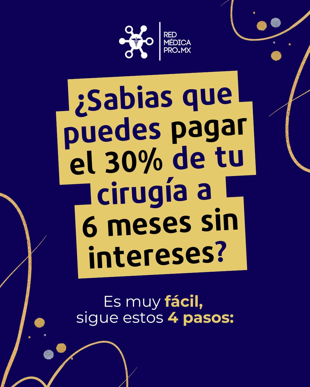 🔵¿Tu cirugía ya tiene fecha pero el presupuesto te detiene?🤔 En #RedMédicaPro tenemos la solución✨
👉 Desliza y conoce los 4 pasos para iniciar tu proceso 😉✍
#CirujanosCDMX #cirugía #bbl #cirujanoscertificadoscdmx