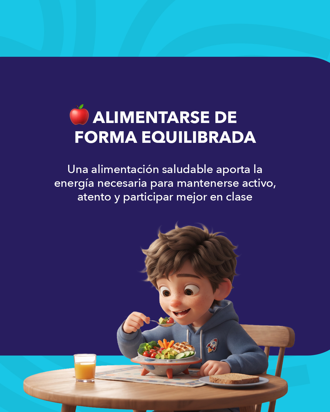 El aprendizaje no solo ocurre en el salón de clases ✨ Pequeños cambios en la rutina pueden ayudarles a sentirse con más energía, concentración y confianza para enfrentar nuevos retos cada día.
#ColegioFelix #ExcelenciaAcademica #EducacionCatolica