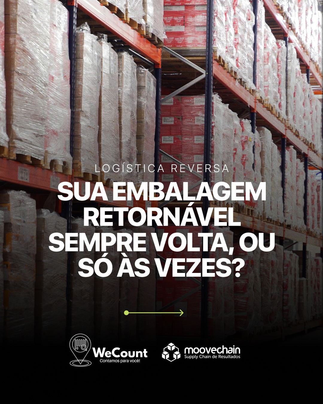 Sua embalagem retornável sempre volta, ou só às vezes?
Pallet, container, tambor, rack: cada unidade que sai sem rastreio é capital circulando fora da sua empresa sem data de retorno. E o custo não aparece numa única linha do balanço, ele se dissolve em reposições, perdas e controles que nunca fecham.
Rastreabilidade via QR Code muda essa equação. Saída registrada. Retorno confirmado. Estado de conservação documentado. A conciliação acontece automaticamente, sem depender de alguém ligando para o cliente perguntando onde está o ativo.
A MooveChain e o @wecountapp fecham o ciclo da logística reversa com dado. Não com sorte.
Acesse o link na bio e fale com um especialista.
#LogísticaReversa #EmbalagensRetornáveis #AtivoLogístico #Rastreabilidade #WeCount #MooveChain #SupplyChain #GestãoCircular