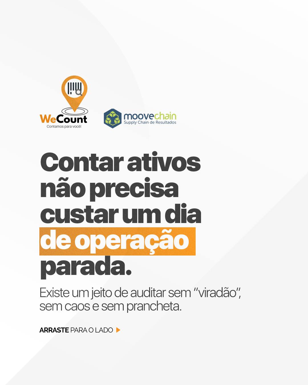 Parar a operação para contar ativos é admitir que você perdeu o
controle dela.
O "viradão de inventário" não é tradição, é sintoma. Quando a
contagem vira emergência anual, os erros acumulados aparecem
todos de uma vez, com a operação parada e a equipe no limite.
A contagem cíclica resolve isso na raiz: o estoque é auditado por
partes, ao longo do ano, sem interromper a rotina. Cada ativo
identificado por QR Code, geolocalizado e fotografado em campo.
Os dados chegam conciliados em tempo real, não digitados depois
com prancheta.
Com os auditores MooveChain e o WeCount, inventário deixa de
ser crise e passa a ser processo.
Acesse o link na bio e fale com um especialista.
#Inventário #ContagemCíclica #AtivoFixo #AtivoLogístico
#WeCount #MooveChain #SupplyChain #GestãoDeAtivos
