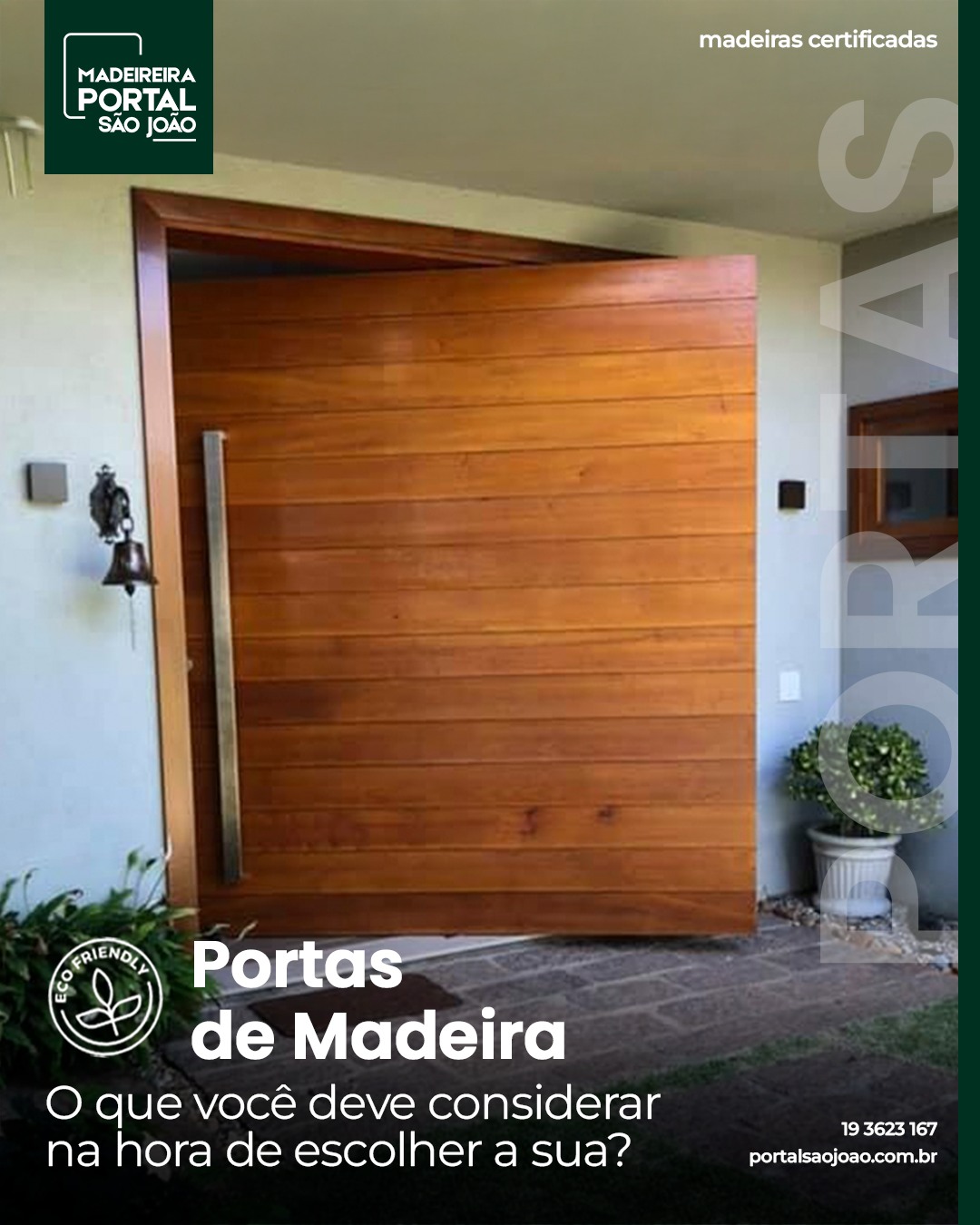 Uma porta de madeira não é só estética!Ela envolve técnica, design e funcionalidade.Antes de decidir, pense no conjunto!Venha para Madeireira Portal São João falar com quem entende do assunto.📞 (19) 3623-1647
📲 (19) 99927-4306
📍 Av. Dr. Octávio da Silva Bastos, 3145 Parque Alvorada#PortasDeMadeira #EscolhaCerta #DesignDePortas #ArquiteturaComMadeira #MadeiraNobre #DetalhesDeQualidade #ProjetoDeInteriores #PortaIdeal