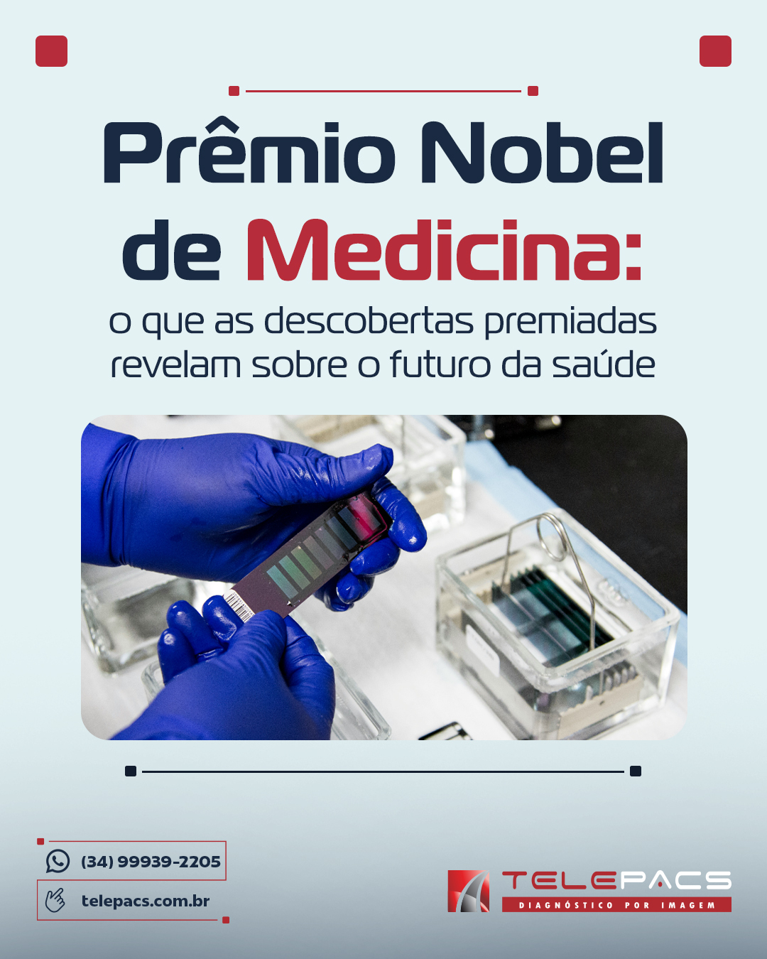 O Prêmio Nobel de Medicina não é apenas uma celebração das grandes mentes da saúde, mas uma bússola que aponta as direções futuras da medicina! 🧬✨ Entre 2022 e 2025, as premiações revelaram avanços que conectam genética e imunologia de forma inovadora, moldando diagnósticos e tratamentos que impactam diretamente a telerradiologia.
Em 2025, o Nobel foi concedido a Mary E. Brunkow, Fred Ramsdell e Shimon Sakaguchi por suas descobertas sobre as células T reguladoras. Essas "guardiãs" do sistema imunológico têm o poder de prevenir doenças autoimunes e rejeições de transplantes. Imagine o impacto disso na prática clínica! 🔬💡
E não para por aí! Nos últimos anos, a pesquisa em microRNA e vacinas de mRNA também ganhou destaque, mostrando como a medicina está se transformando. A capacidade de "desligar" genes problemáticos e desenvolver vacinas eficazes é um verdadeiro divisor de águas. 🌍💉
Estamos em um momento crucial: o futuro dos diagnósticos está na integração de dados clínicos e genéticos. Está na hora de deixar para trás os laudos isolados e abraçar uma abordagem mais conectada e contextualizada.
Acesse nosso Blog abaixo ou link na bio e saiba mais!
📲 (34) 99939-2205
🌐 telepacs.com.br
#NobelDeMedicina #Telerradiologia #InovaçãoEmSaúde #Genética #Imunologia #Telepacs
