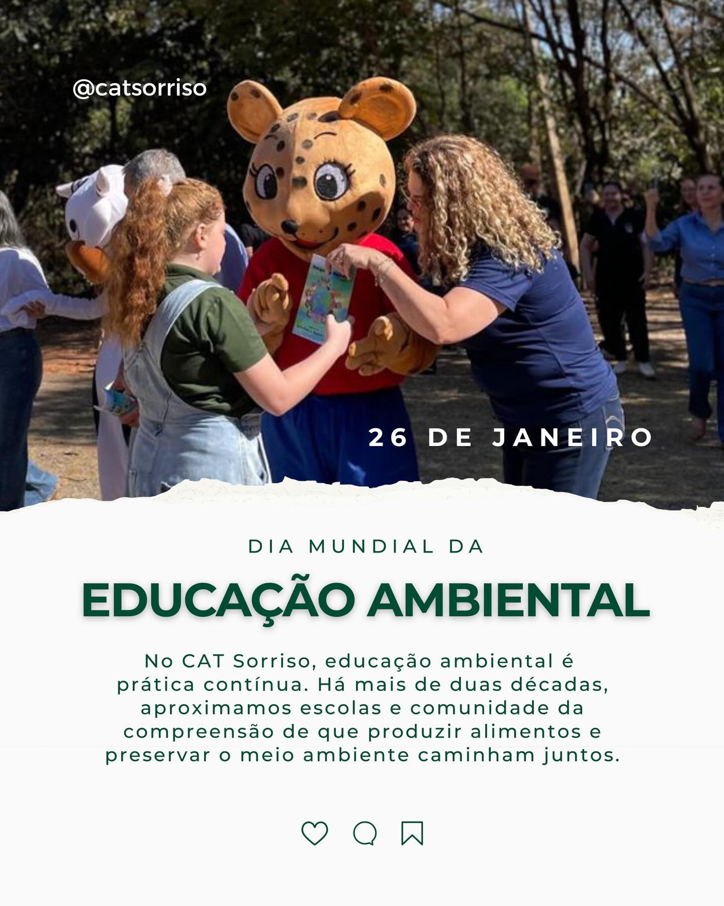 Em 26 de janeiro, celebramos o Dia Mundial da Educação Ambiental, instituído pela ONU para…