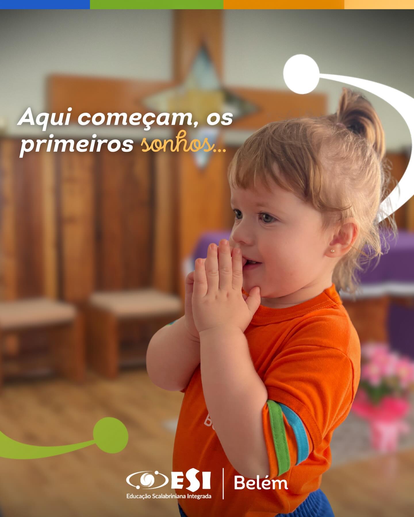 Aqui começam os primeiros sonhos… 🌟
Entre brincadeiras, descobertas e abraços, nossos alunos dão os primeiros passos de uma jornada que vai muito além da sala de aula. Crescem aprendendo, convivendo, superando desafios e descobrindo quem são e quem desejam se tornar.
Cada etapa é construída com cuidado, propósito e valores que permanecem para a vida toda.
Porque aqui, a educação transforma histórias… e prepara futuros. 📝🙏🏻