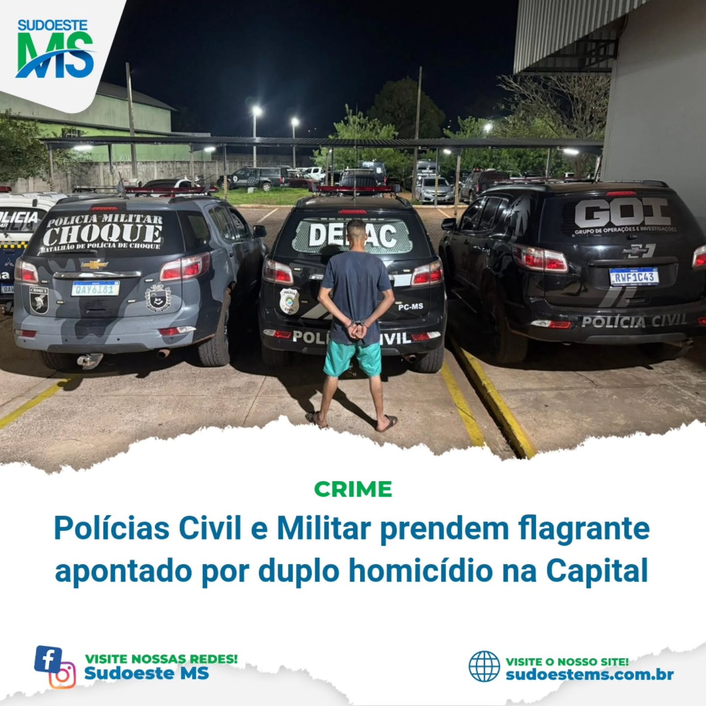 O crime ocorreu em um barracão abandonado frequentado por usuários de drogas.
Diante das informações, os policiais passaram a realizar levantamento de informações, e conseguiram identificar que o autor dos fatos se tratava de L.R.C. (26), o qual supostamente teria empreendido fuga do local, com auxílio de seu pai e um terceiro indivíduo.