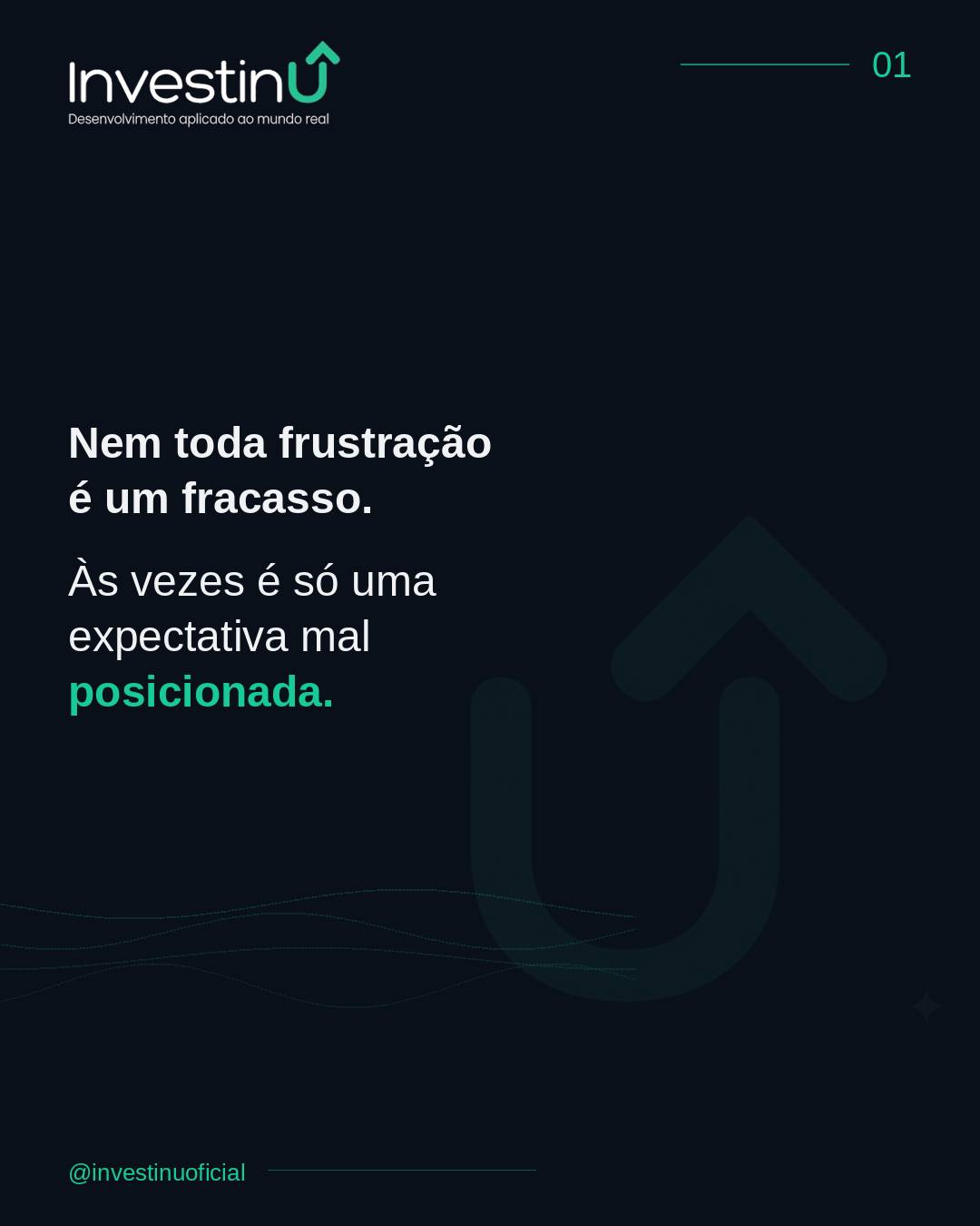 Existe uma diferença entre carregar uma frustração e processar uma frustração.Carregar é deixar o peso lá, sem mexer, sem examinar, esperando que o tempo resolva.Processar é fazer as perguntas difíceis — e extrair o que aquilo tem a ensinar.Não existe trajetória séria sem frustrações no caminho. Existe quem aprende com elas e quem repete os mesmos padrões com cenários diferentes.#Investinu #DesenvolvimentoPessoal #Autoconhecimento #Carreira #InteligenciaEmocional #Resiliencia