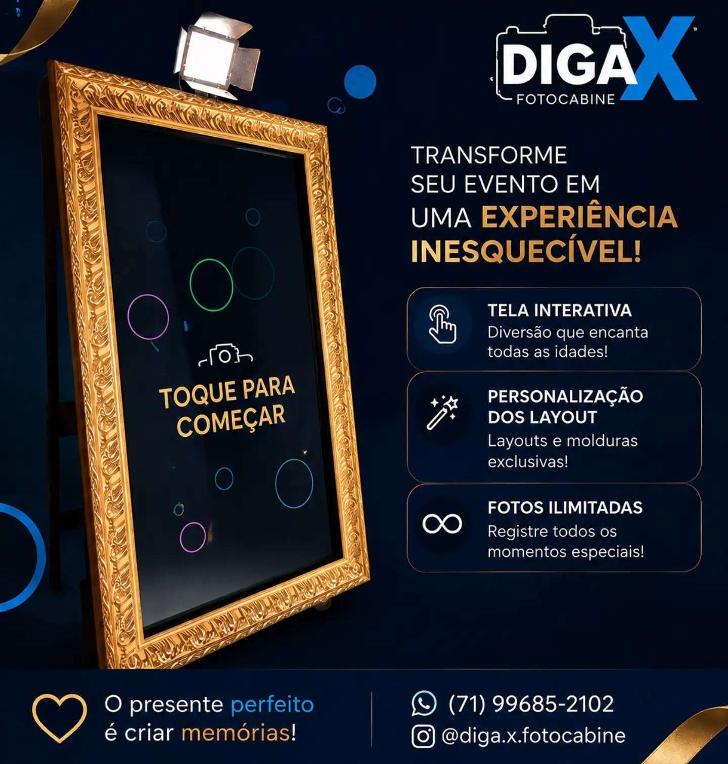 O melhor presente para o Dia dos Pais não vem em uma caixa de embrulho, vem em forma de memóri....