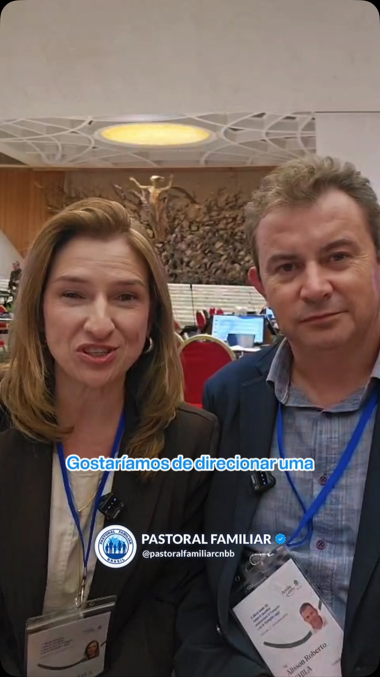 Famílias que evangelizam, Igreja que caminha junto!A missão de cuidar, acompanhar e fortalecer as famílias é um chamado de toda a Igreja. Em cada encontro, partilha e experiência, renovamos a certeza de que nenhuma família deve caminhar sozinha.Que possamos construir, juntos, uma Igreja cada vez mais próxima das famílias, acolhendo suas realidades, reconhecendo sua beleza e enfrentando seus desafios à luz do Evangelho.A família é caminho de esperança para a Igreja e para o mundo! Famílias que evangelizam, Igreja que caminha junto!A missão de cuidar, acompanhar e fortalecer as famílias é um chamado de toda a Igreja. Em cada encontro, partilha e experiência, renovamos a certeza de que nenhuma família deve caminhar sozinha.Que possamos construir, juntos, uma Igreja cada vez mais próxima das famílias, acolhendo suas realidades, reconhecendo sua beleza e enfrentando seus desafios à luz do Evangelho.A família é caminho de esperança para a Igreja e para o mundo!